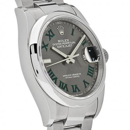 Image 2 of Rolex Datejust 126200 Wimbledon stainless steel state dial (