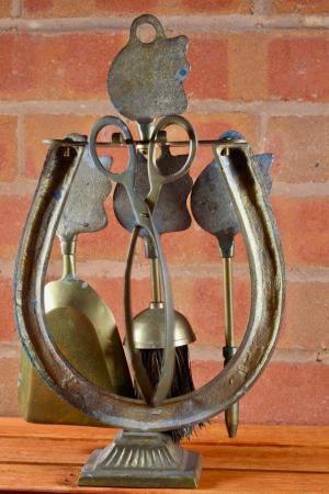 Image 1 of Solid Brass Hearth Tools