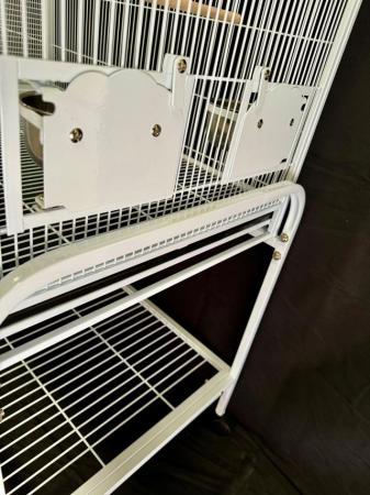 Image 2 of Parrot-Supplies Premium Double Flight Parrot Cage With Stand