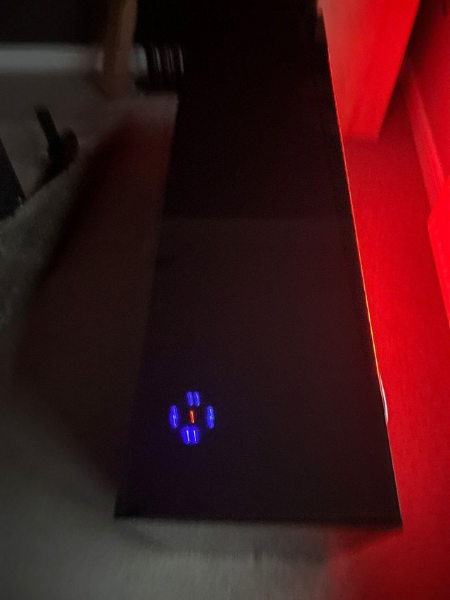 Preview of the first image of Frank olsen sideboard. Led lights and wireless charger.