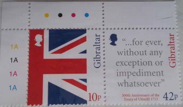 Image 1 of Gibraltar 300th Anniversary of the Treaty of Utrecht Stamps