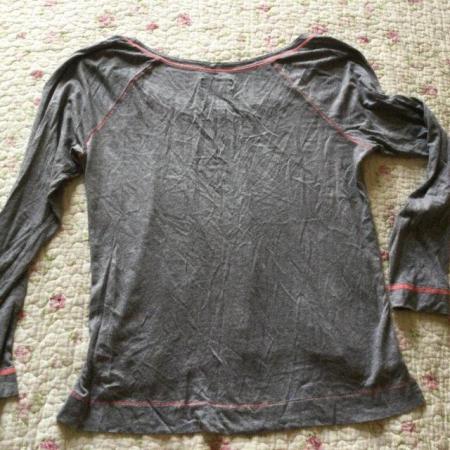 Image 3 of HOLLISTER x2 Long sleeve jersey tops, L, light & dark grey