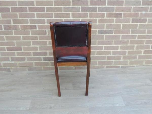 Image 7 of Ox blood Compact Chesterfield Desk Chair (UK Delivery)