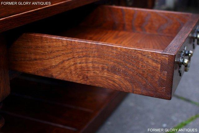 Image 59 of TAYLOR & Co STRESSED OAK THREE DRAWER POTBOARD COFFEE TABLE