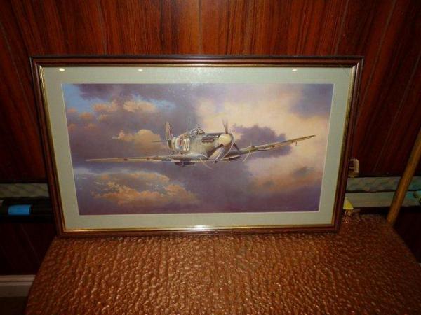 Image 2 of Spitfire print by adrian c Rigby