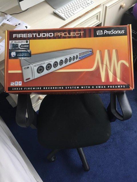 Preview of the first image of First Studio Project 10x10 Firewire recording system.