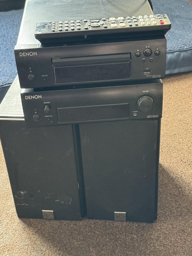 Preview of the first image of Denon tuner and cd system.