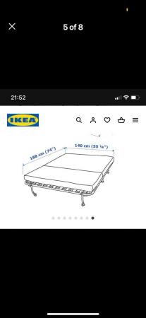 Image 3 of Ikea double sofa bed in used condition