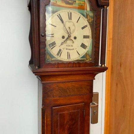 Image 3 of Grandfather Clock Mahogany 8 day late Georgian