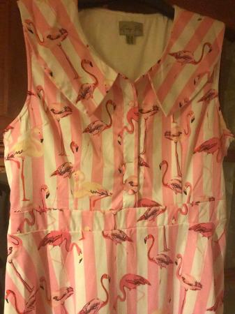 Image 3 of Lindy pop flamingo dress size 16