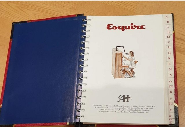 Image 3 of Vintage 1986 ESQUIRE Address Book 1930s Telephony Cartoons