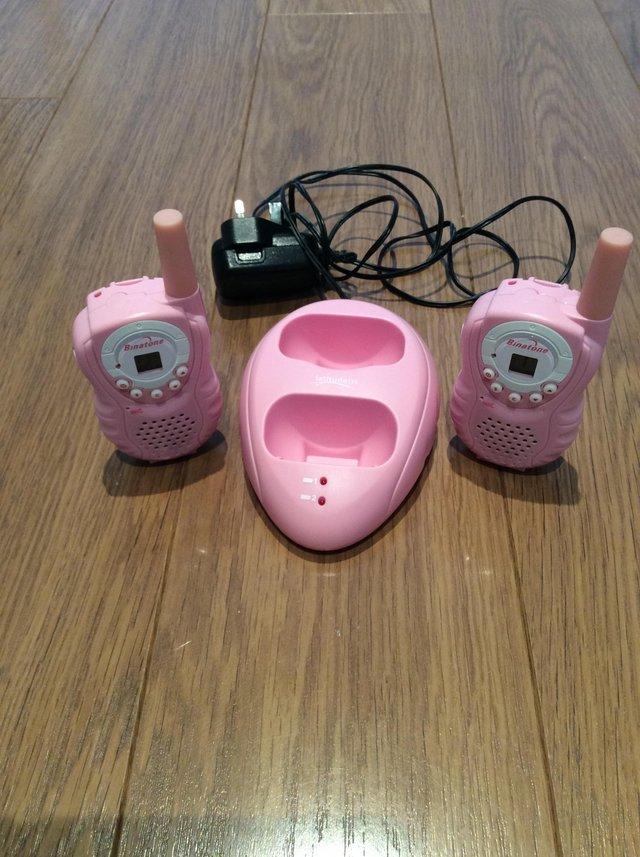 Preview of the first image of Binatone Latitude 150 Pink Twin Pack Walkie Talkie.