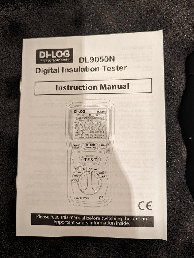 Preview of the first image of Digital insulation/continuity tester. DL9050N.