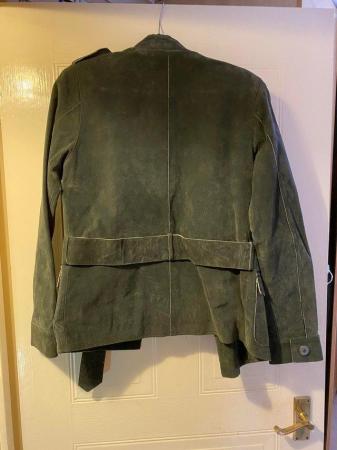 Image 3 of Ladies suede jacket size 10 in green