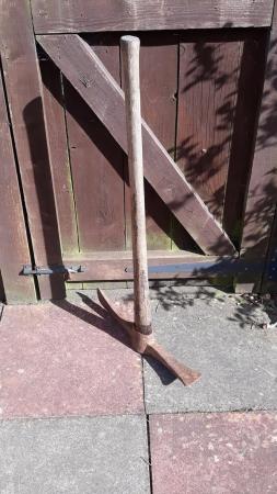 Image 2 of Vintage pic axe wooden handle