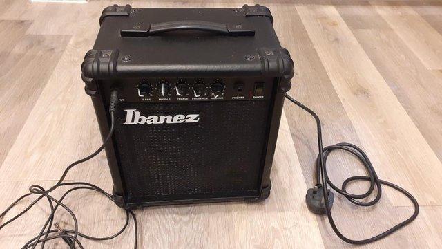 Preview of the first image of Ibanez 12W bass practice amplifier.