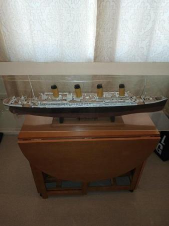 Image 3 of This is a wonderful Wooden Titanic 1/250 scale