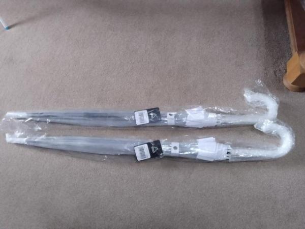 Image 2 of Clear Wedding umbrellas x 2