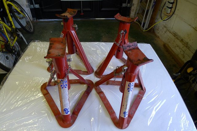 Preview of the first image of Paddy Hopkirk Axle Stands, Set of Four.