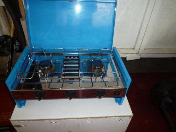 Image 1 of Camping Gaz  2 Burner Stove  with Grill