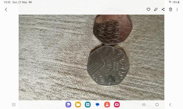 Preview of the first image of Two collection 50p,pieces,in excellent condition,.