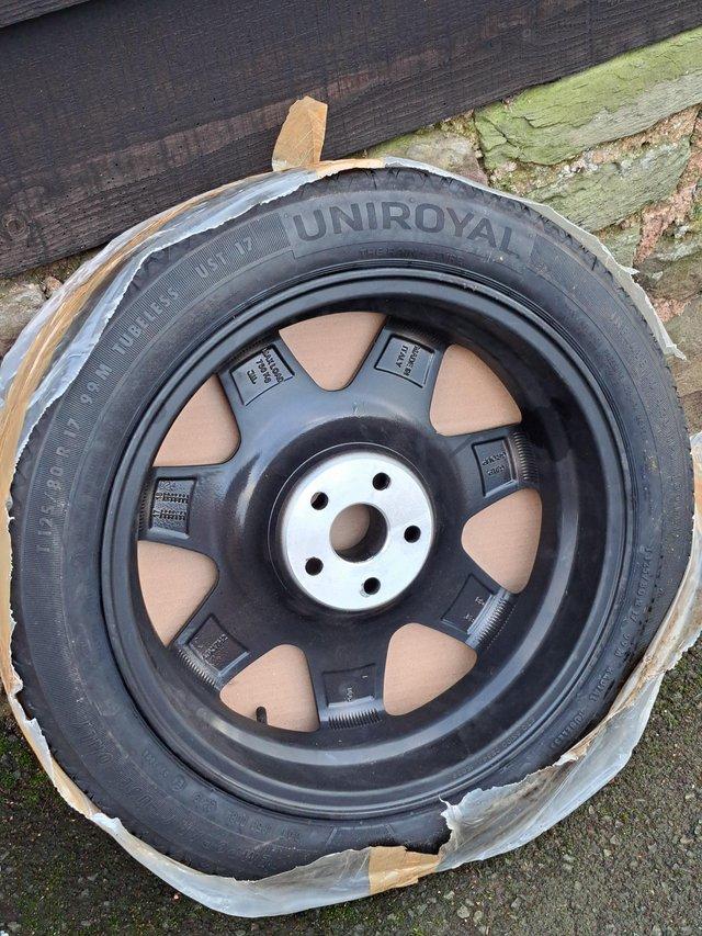 Preview of the first image of Space saver wheel Uni royal 125/80r17.
