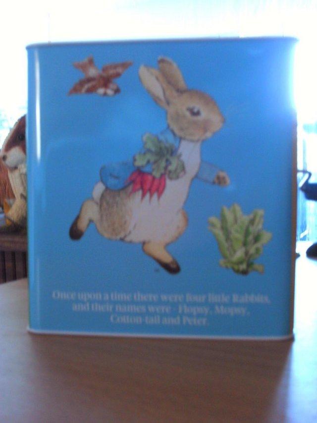 Preview of the first image of Peter Rabbit tin Jack in the box.