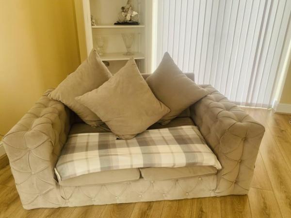 Image 2 of Sofa, L shape and a two seate
