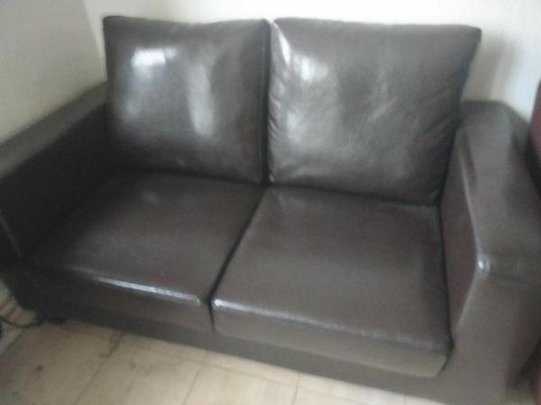 Image 3 of Sofa 2 seater faux leather