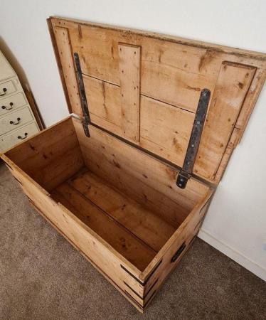 Image 3 of Antique 1790-1840 Officer's Campaign Trunk/Chest