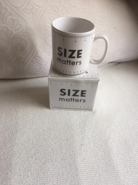 Preview of the first image of New Size Matters Giant Mug White.