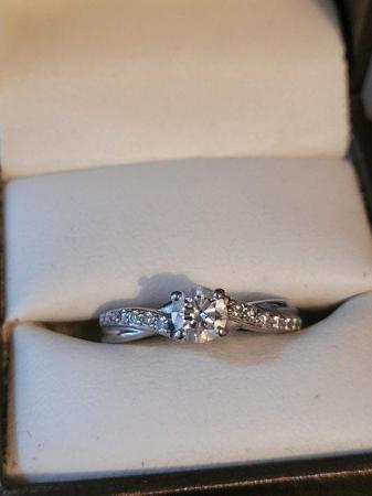 Image 8 of 0.9ct Brilliant Cut Diamond Engagement Ring 18ct White Gold