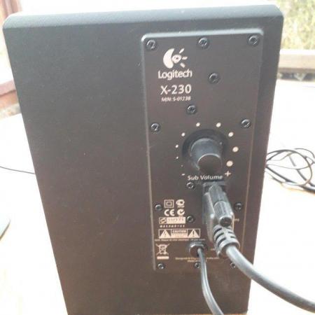 Image 2 of Logitech X-230 Speaker set for laptop or tv