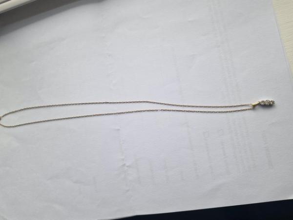 Image 3 of A 1/4crt diamondgold necklace