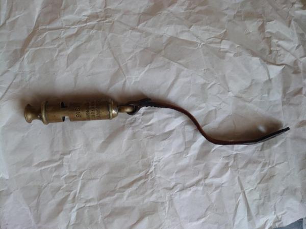 Image 1 of WW1 1916 Field /Trench Whistle