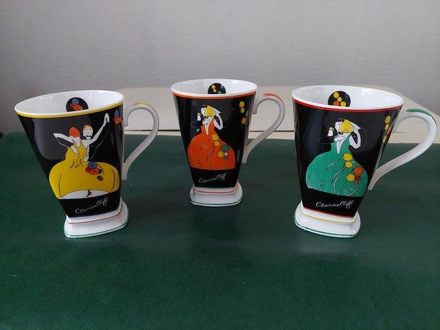 Preview of the first image of Limited edition Clarice Cliffe mugs..