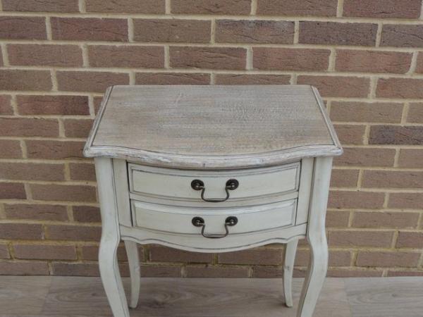 Image 8 of Tall French Cream Side Table (UK Delivery)