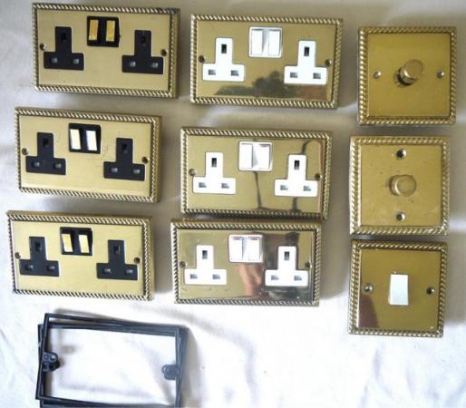 Image 1 of Roped Brass Electrical Fittings