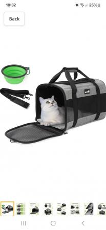 Image 1 of Brand new fabric Cat/pet carrier