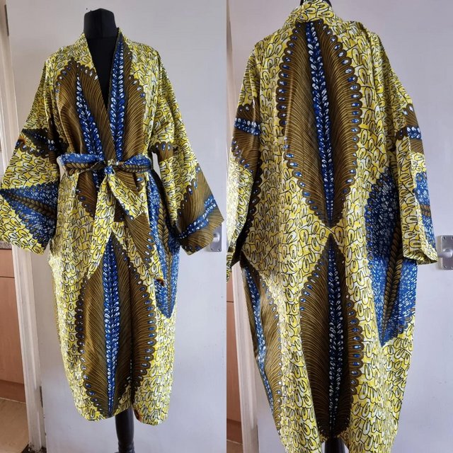 Preview of the first image of Tree Handmade Kimono Jacket Dress.