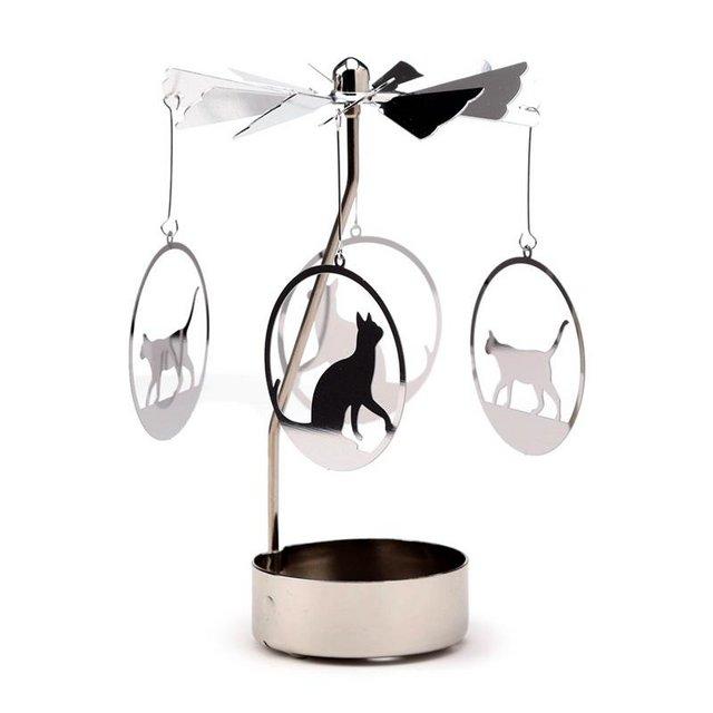 Preview of the first image of Spinning Tea Light Carousel Candle Holder -Cat. Free uk Post.