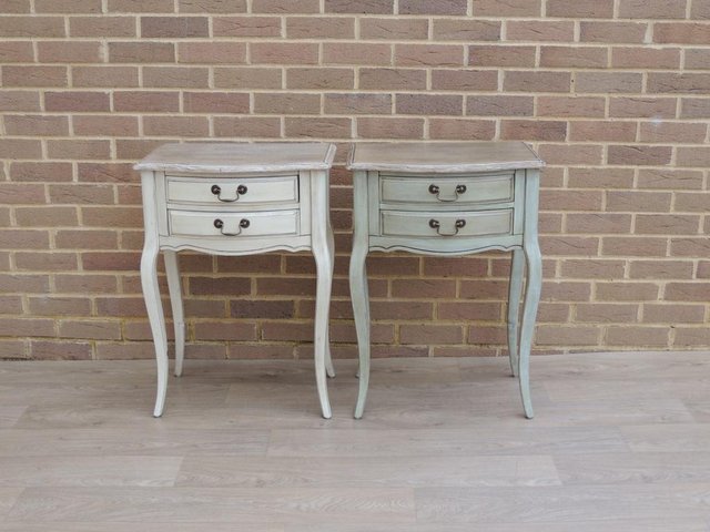 Preview of the first image of Pair of French Side Tables (UK Delivery).