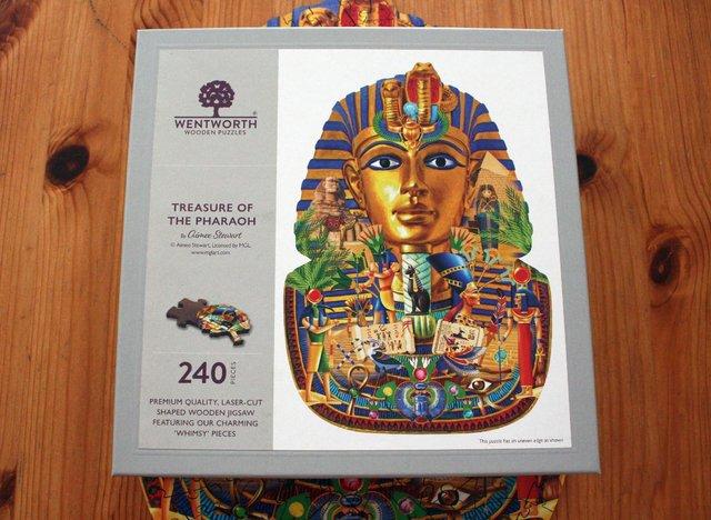 Preview of the first image of Wentworth Treasure of the Pharaoh 240 Wooden Pieces.