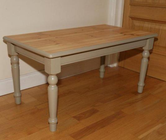 Image 2 of Hand painted solid pine coffee table