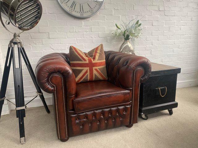 Preview of the first image of Stunning club Chesterfield armchair. Can deliver..