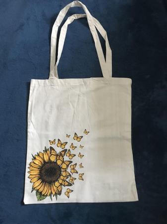 Image 3 of Hand printed largetote bags