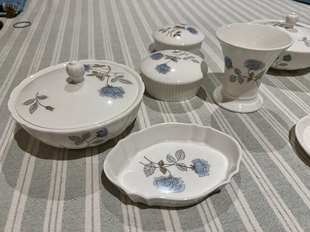 Preview of the first image of Wedgwood ice rose china set.