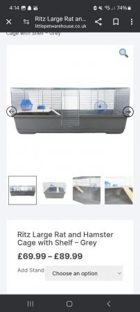 Image 1 of Two 100cm LARGE hamster cages