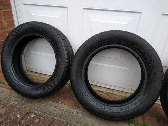 Preview of the first image of 4 Yokohama 175 65 R15 84T car tyres - Part used..