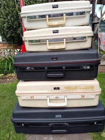 Image 1 of Collection of vintage Delsey Cases
